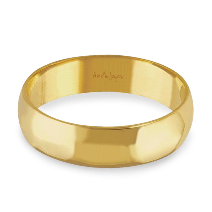 Argollas Amelie Joyas | Argolla De Matrimonio Unisex Oro Amarillo