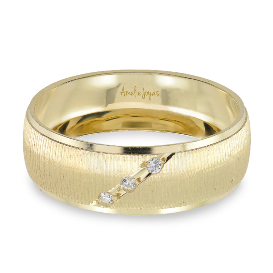 Argollas Amelie Joyas | Argolla De Matrimonio Unisex Oro Amarillo