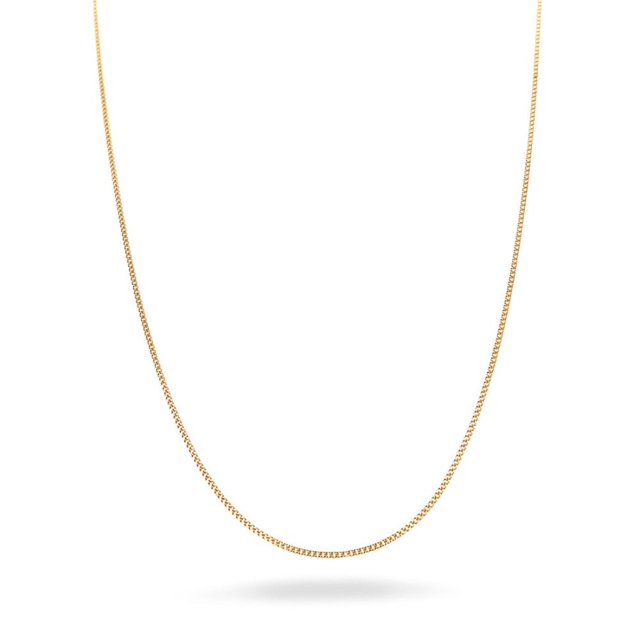 Ella Amelie Joyas | Cadena Oro 10K Solido - Tejido Barbada, Ancho 1 Mm