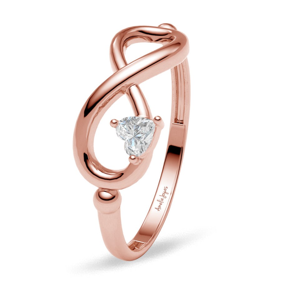 Ella Amelie Joyas | Anillo De Promesa Oro Rosa