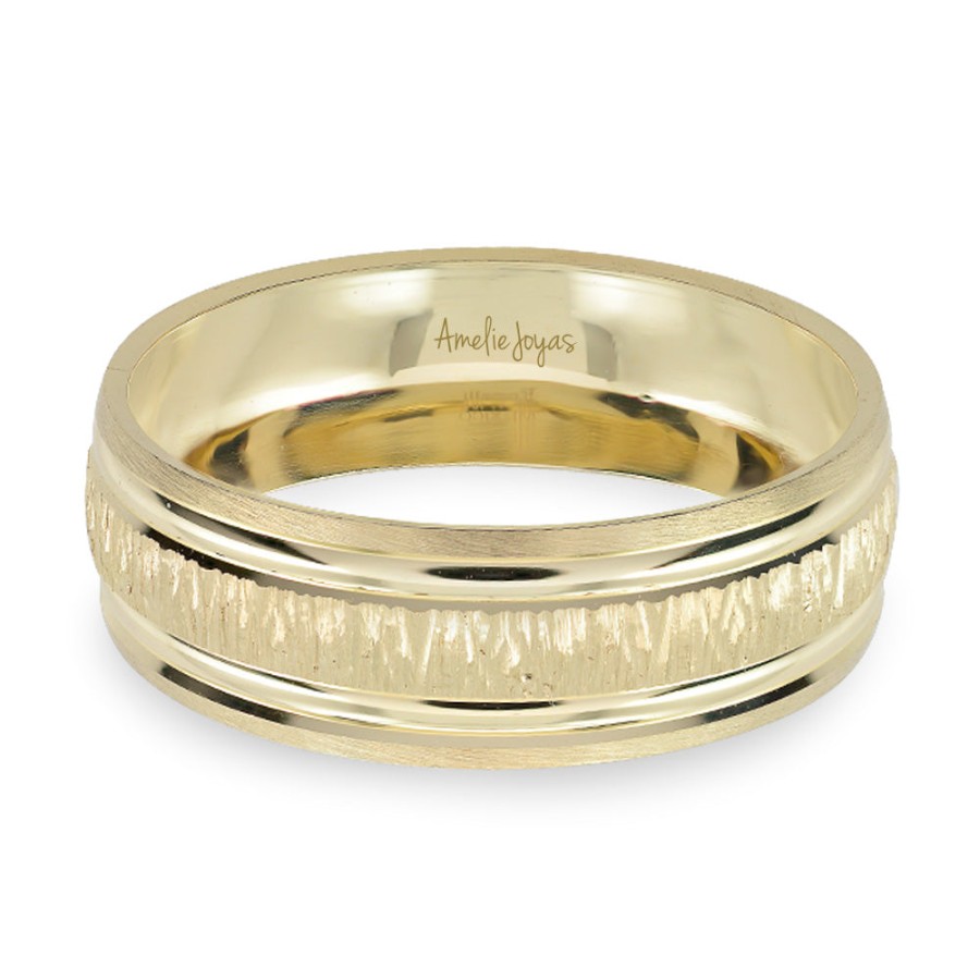 Argollas Amelie Joyas | Argolla De Matrimonio Unisex Oro Amarillo