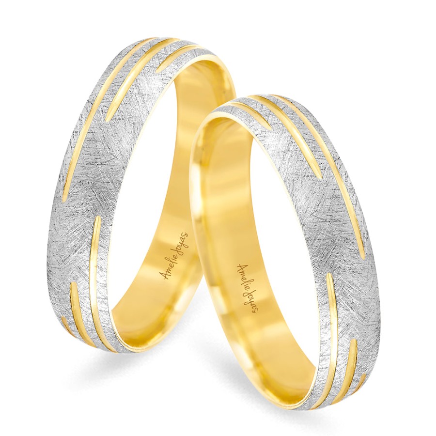 Argollas Amelie Joyas | Argollas De Matrimonio Oro Amarillo