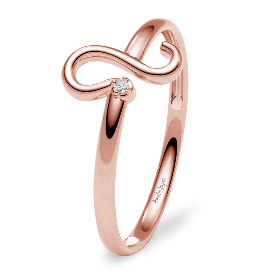 Ella Amelie Joyas | Anillo Zodiaco Para Dama Oro Rosa