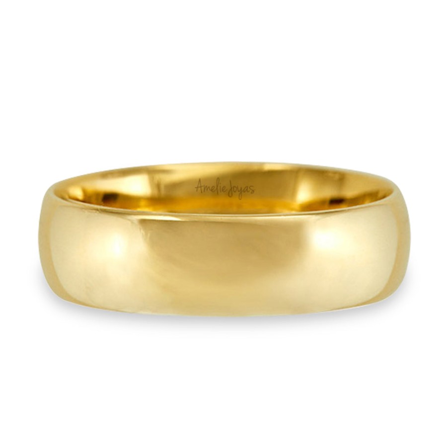 Argollas Amelie Joyas | Argolla De Matrimonio Unisex Oro Amarillo