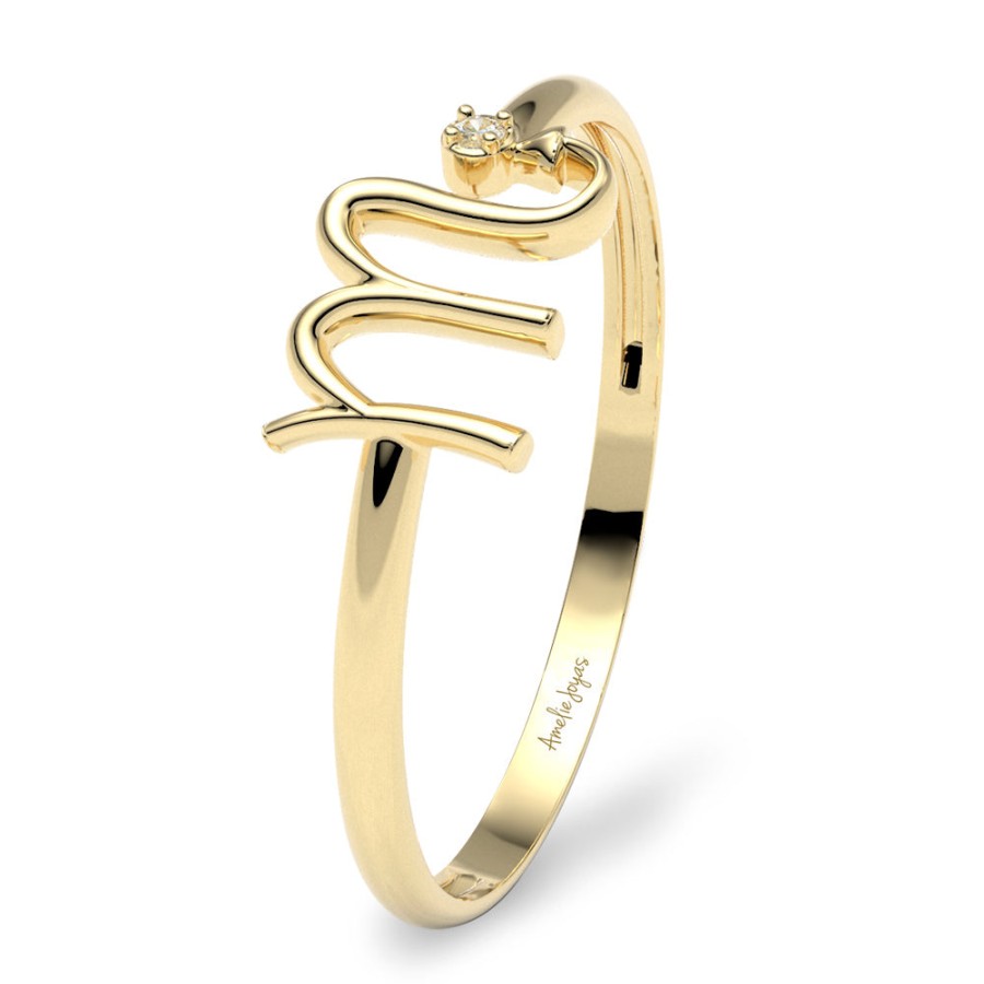 Ella Amelie Joyas | Anillo Zodiaco Para Dama Oro