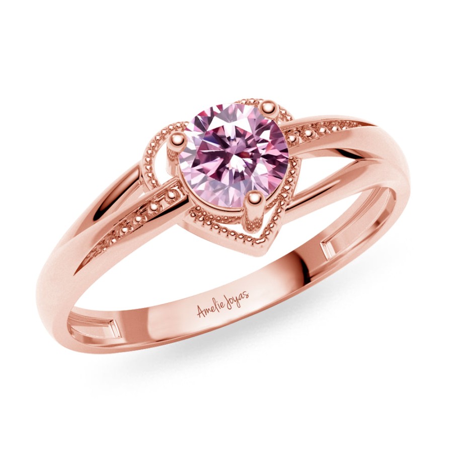 Ella Amelie Joyas | Anillo De Promesa Oro Rosa