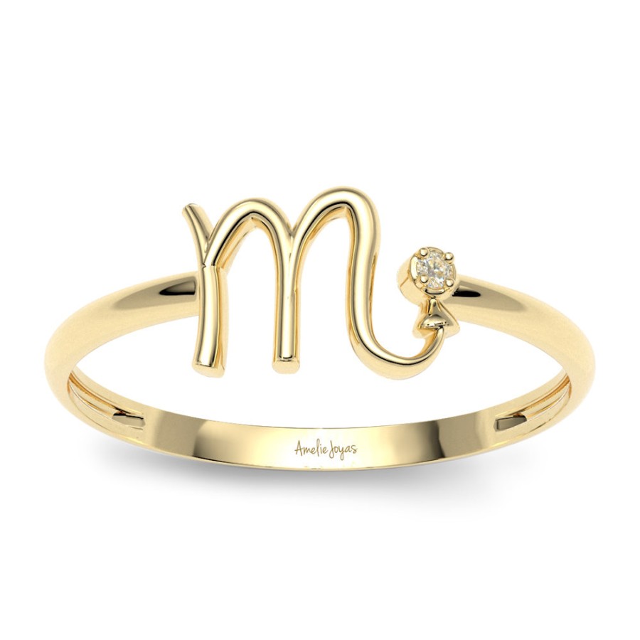 Ella Amelie Joyas | Anillo Zodiaco Para Dama Oro