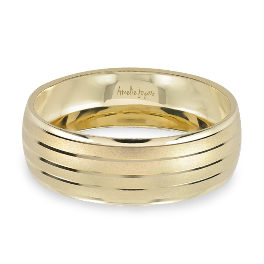 Argollas Amelie Joyas | Argolla De Matrimonio Unisex Oro Amarillo