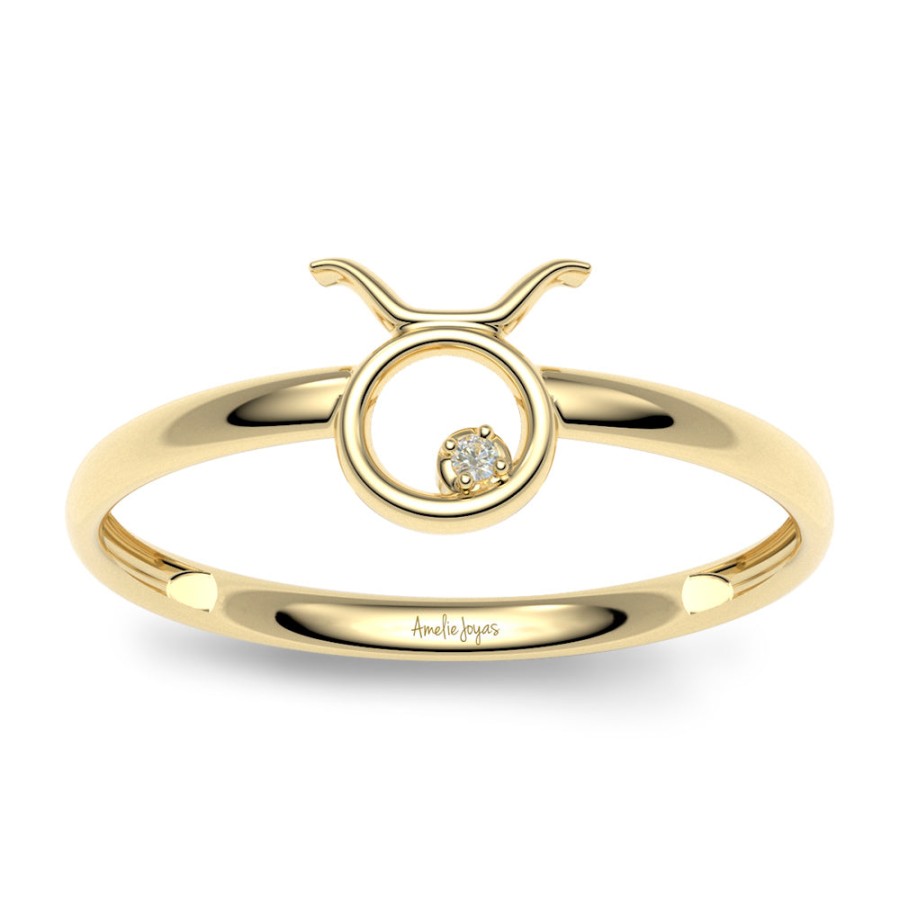 Ella Amelie Joyas | Anillo Zodiaco Para Dama Oro