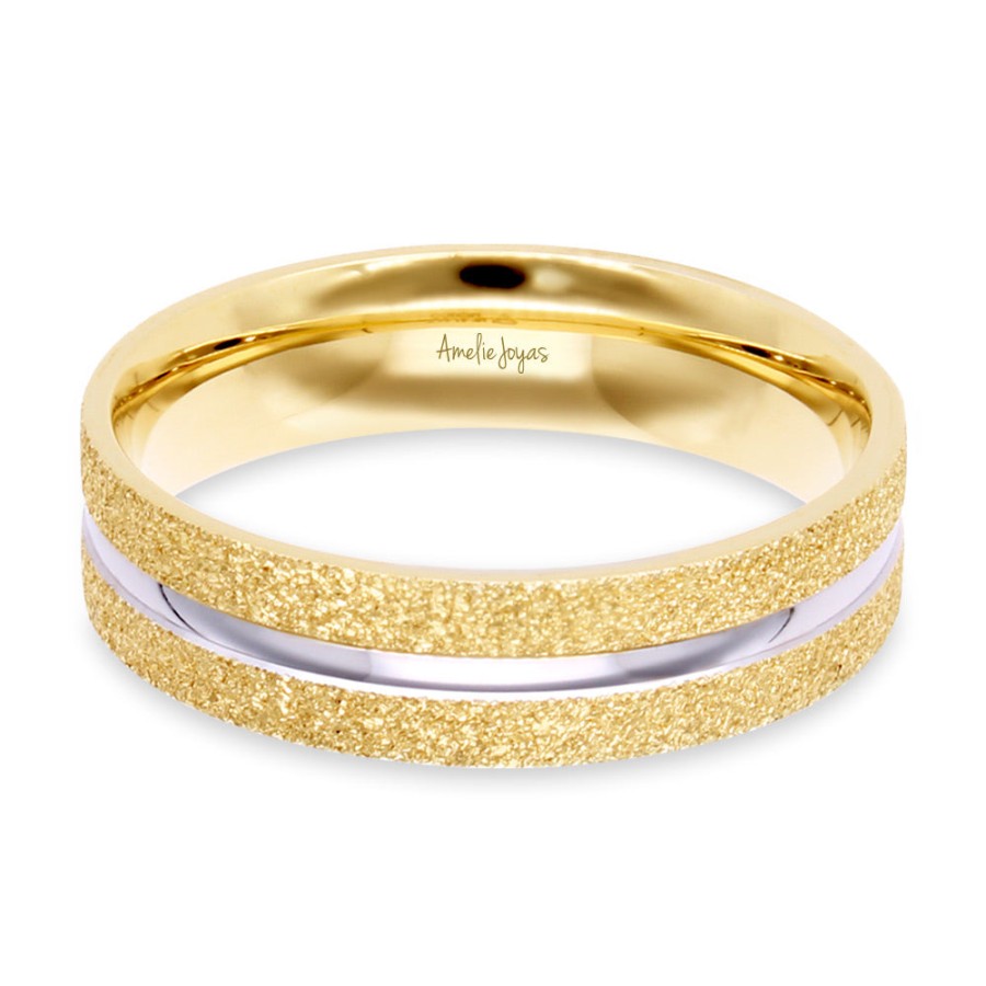 Argollas Amelie Joyas | Argolla De Matrimonio Unisex Oro Amarillo